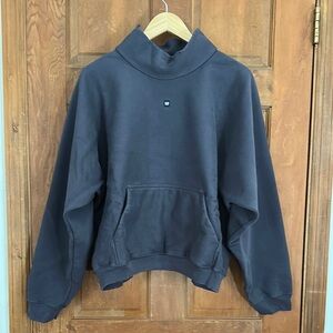 Yzy Gap High Neck Dark Gray Sweatshirt Size XS